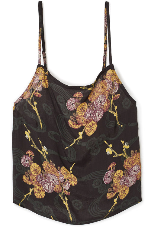 Gisele Black Moss Print Cami WW Top Brixton   