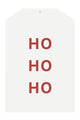 HoHoHo White Xmas Gift Tag