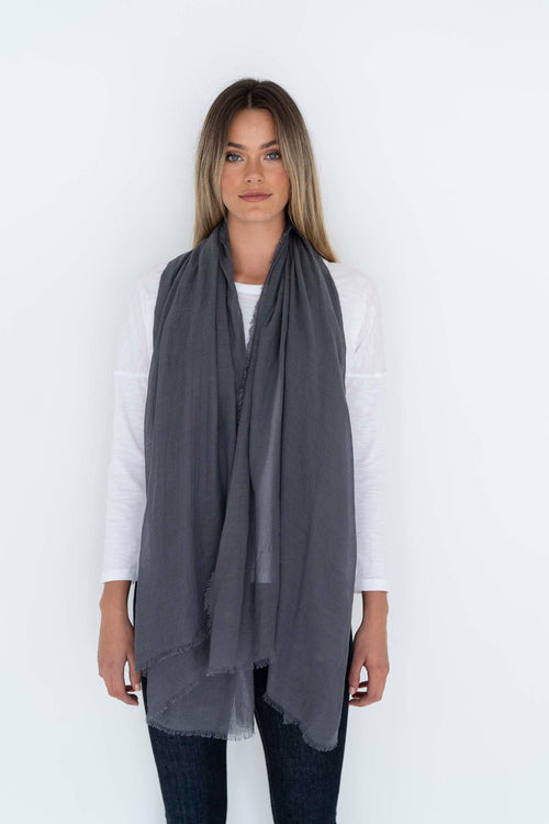 Stella Scarf Grey ACC Scarves Humidity Lifestyle   