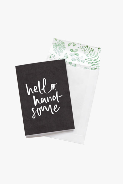 Hello Handsome Greeting Card HW Greeting Cards Emma Kate   