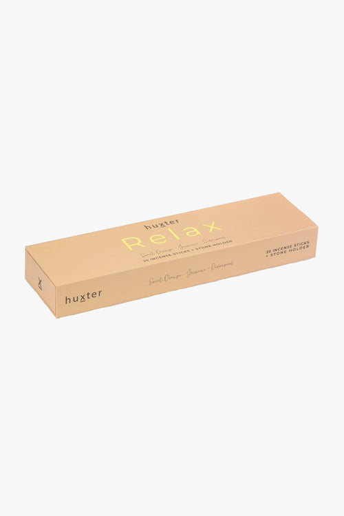 Relax Pastel Orange Incense Sticks 35 Pack Sweet Orange + Jasmine + Cedarwood HW Christmas Huxter   