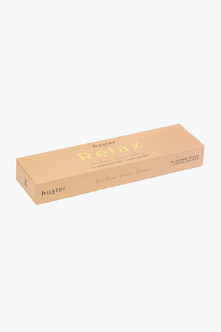 Relax Pastel Orange Incense Sticks 35 Pack Sweet Orange + Jasmine + Cedarwood HW Christmas Huxter   