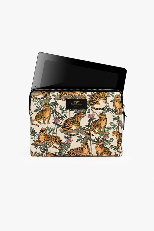 Ipad Sleeve White Lazy Jungle ACC Bags - Wallets+Straps Cosmetic Laptop Ph cases Wouf   