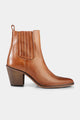 Hannah Escuvado Dark Tan Heeled Boot