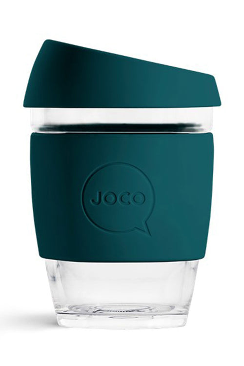 Glass Deep Teal Cup HW Drink Bottles, Coolers, Takeaway Cups Joco Cups   