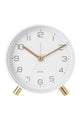 Lofty White Round Alarm Clock