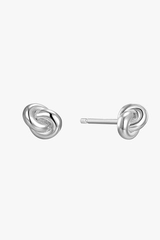Forget Me Knot 4.3mm Silver Stud Earrings ACC Jewellery Ania Haie   