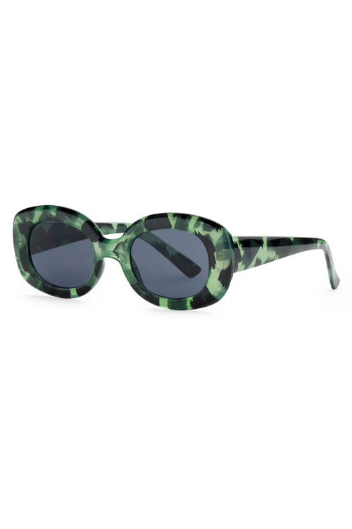 Lady Grandzigger Oval Catseye Jungle Green Sunglasses ACC Glasses - Sunglasses Reality Eyewear   