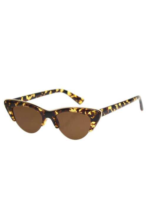 Loren Retro Cateye Honey Turtle Sunglasses ACC Glasses - Sunglasses Reality Eyewear   