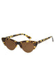 Loren Retro Cateye Honey Turtle Sunglasses