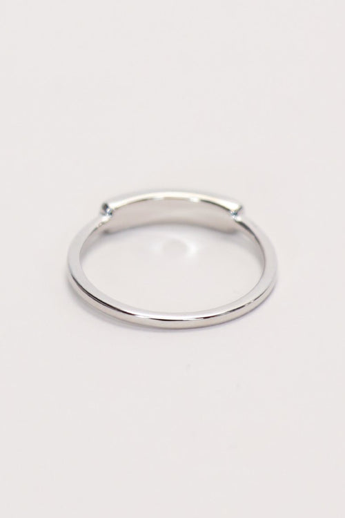 Love You Je T'aime Script Ring Sterling Silver ACC Jewellery Federation   