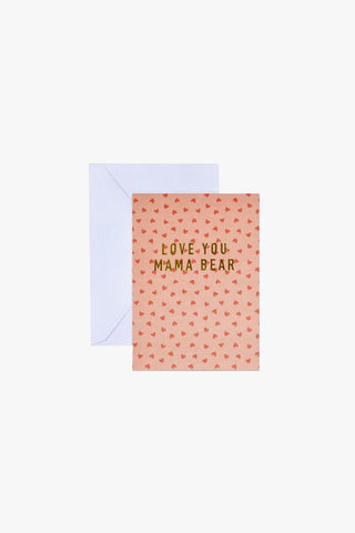 Love You Mama Bear Greeting Card HW Greeting Cards Papier HQ   