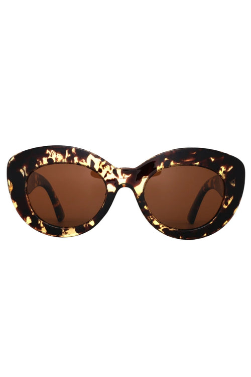 Marmont Chunky Cat Eye Honey Turtle Polarised Sunglasses ACC Glasses - Sunglasses Reality Eyewear   