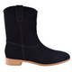 Matteo Black Suede Natural Base Ankle Boot