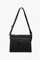 Matilda Black Crossbody Bag with Front Zip