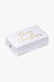 Merry Christmas White Gold Foil Lemongrass Soap