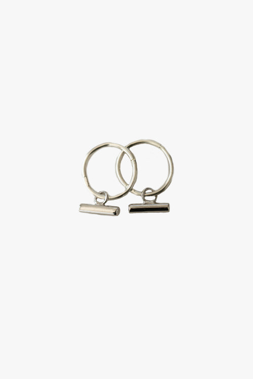 Mini Bar Sleeper Silver Earrings EOL ACC Jewellery Sophie   