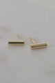 Mini Bar Stud Earrings Gold EOL