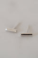 Mini Bar Stud Earrings Silver EOL