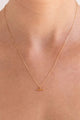 Mini T - Bar Necklace Sterling Silver 14K Gold Plated