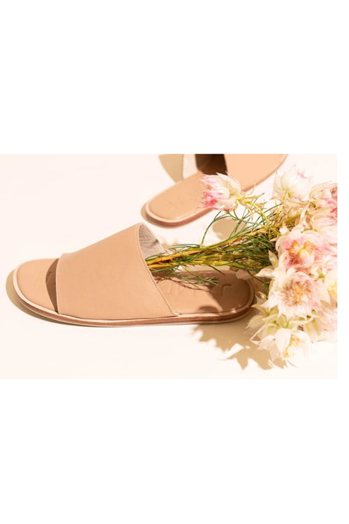 Off Duty Tan Slide ACC Shoes - Slides, Sandals James Smith   