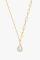 Pearl Chunky Chain Gold Necklace EOL