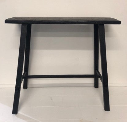 Teak Black Console 100x30x85cm HW Furniture - Chair, Table, Floor Mirror, Shelf Parnell   