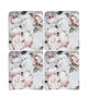 Vintage Roses Set of 4 Pink Resin Coasters