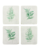 Tracie Fern Set of 4 Green Resin Coasters