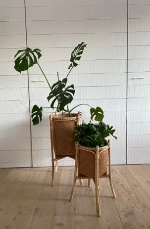 Raffles Large Natural Planter on Stand HW Planters, Foliage, Artificial Flowers Parnell   