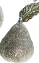 Jewelled Silver Pear Small 7cm