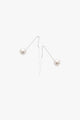 Purity Thread Pearl Earrings Silver