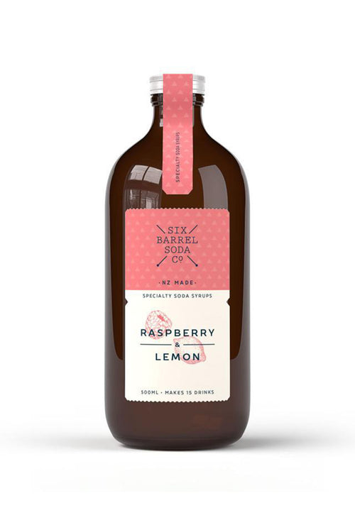 Raspberry + Lemon Soda Syrup 500ml HW Food & Drink Not specified   