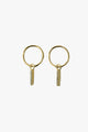 Sparkle Bar Sleeper Gold Earrings EOL