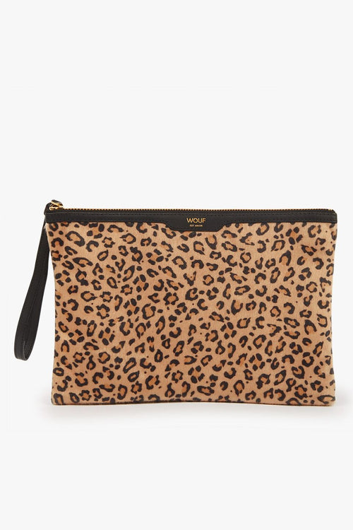 Clutch Night Safari Tan Leopard ACC Bags - Wallets+Straps Cosmetic Laptop Ph cases Wouf   