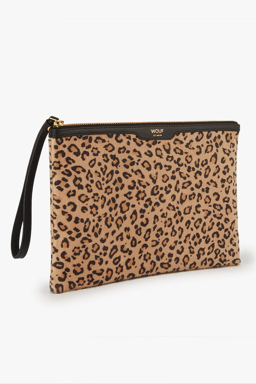 Clutch Night Safari Tan Leopard ACC Bags - Wallets+Straps Cosmetic Laptop Ph cases Wouf   