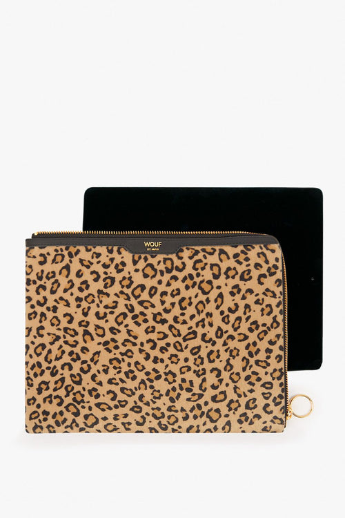 iPad Sleeve Fancy Safari Tan Leopard ACC Bags - Wallets+Straps Cosmetic Laptop Ph cases Wouf   