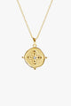 Sahara Medallion 18k Gold Plated EOL Necklace