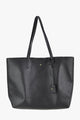 Saint Black Pebble Vegan Leather Tote Bag