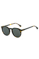 Sheyd Matte Dark Tort Grey Polarised Round Thin Sunglasses