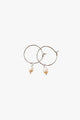 Small Pearl Sterling Silver Hoop Earrings