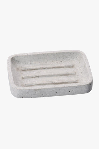 Soap Dish Pale Grey 13 X 9cm HW Storage - Stand, Bottle, Box, Basket, Tray Huxter   