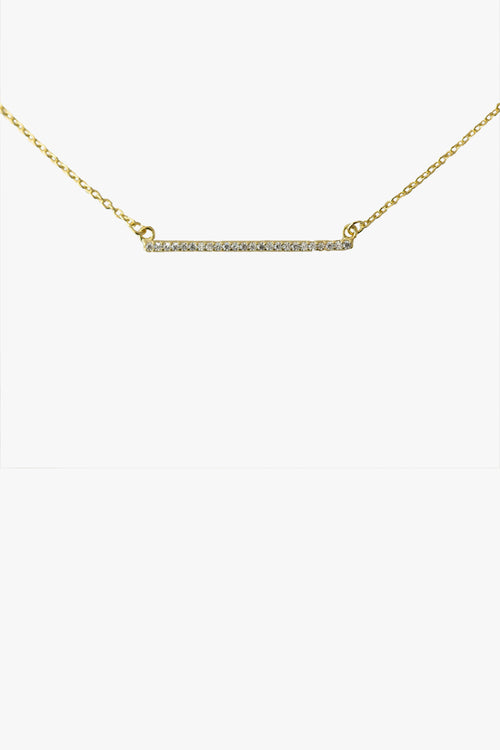 Sparkle Bar Necklace Gold EOL ACC Jewellery Sophie   