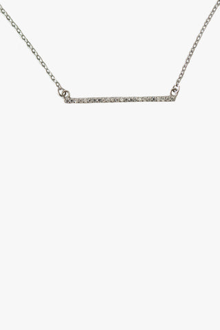 Sparkle Bar Necklace Silver EOL ACC Jewellery Sophie   