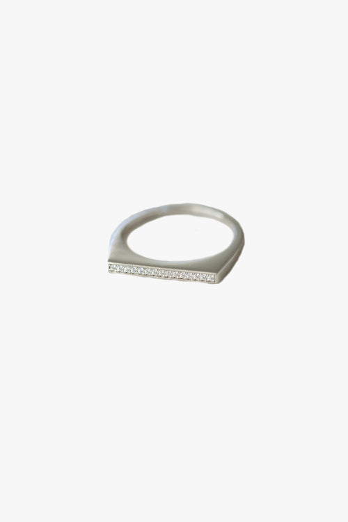 Sparkle Bar Silver Ring EOL ACC Jewellery Sophie   