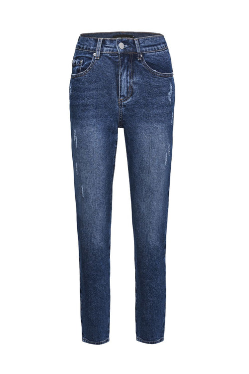 Stella Mid Blue Slim Leg Denim Jean WW Jeans Among the Brave   