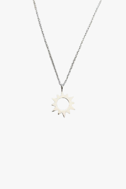 Sunburst Sterling Silver Necklace ACC Jewellery Audrey Loves Ruby   