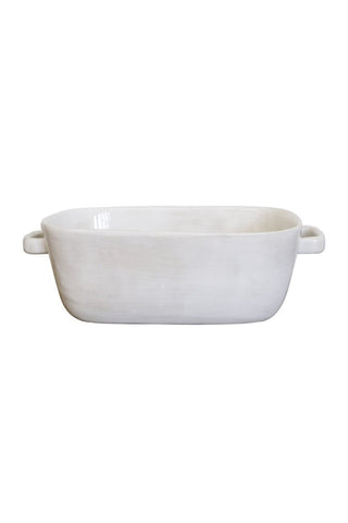 The Creamery White Deep Serving Dish HW Serveware - Plate, Bowl, Servers, Dish, Platter CC Interiors   