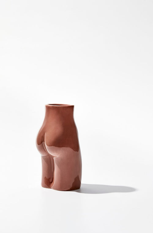 Hand Crafted Ceramic Femme Body Terracotta Vase 8x6x14cm HW Decor - Bookend, Hook, Urn, Vase, Sculpture Beysis   