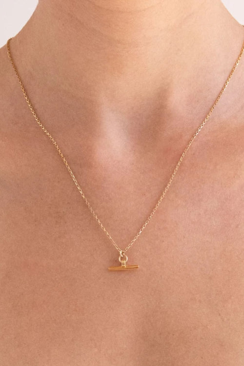 Valentine T - Bar Necklace Sterling Silver 14K Gold Plated ACC Jewellery Linda Tahija   